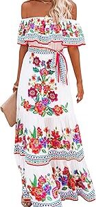 Women\'s Floral Print Summer Maxi Dress